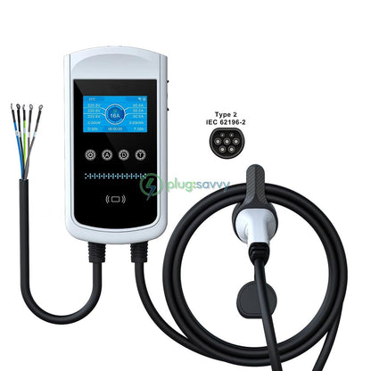 11KW Wall EV Charger with Type 2 Connector - PlugSavvy.com