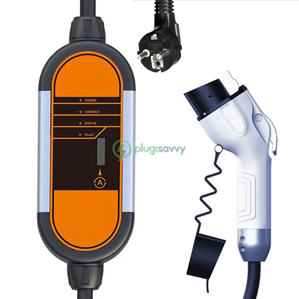 3.5KW Portable Type 1 EV Charger - PlugSavvy.com