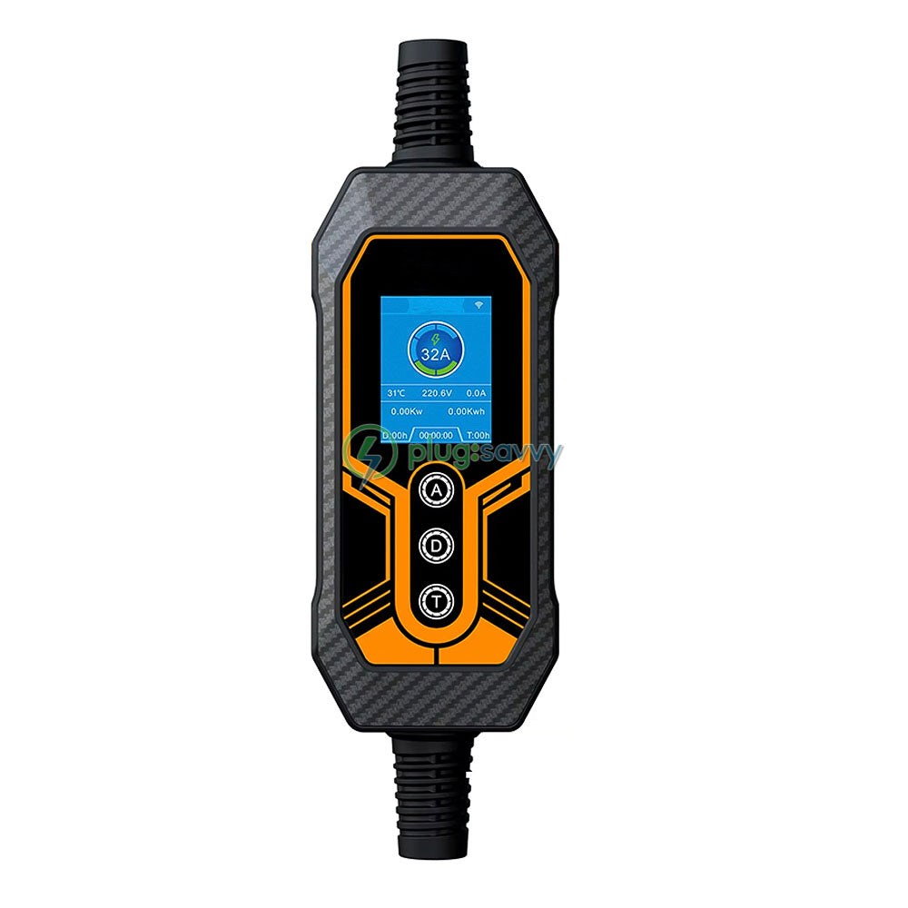 Portable 7KW EV Charger with Type 1 Connector - PlugSavvy.com